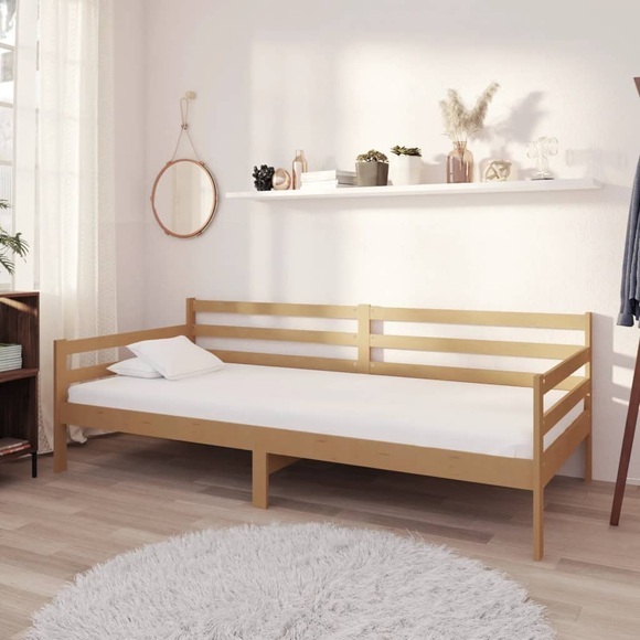 vidaXL Tagesbett Honigbraun Kiefer Massivholz 90x200 cm