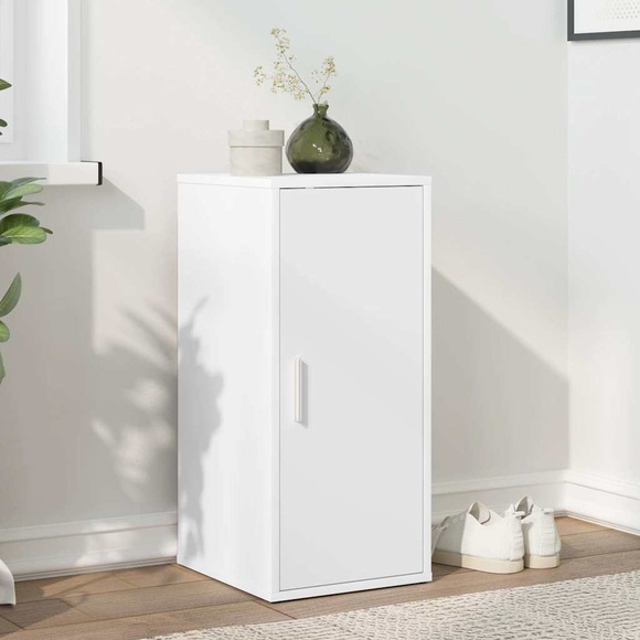 vidaXL Schuhschrank Weiß 32x35x70 cm Spanplatte