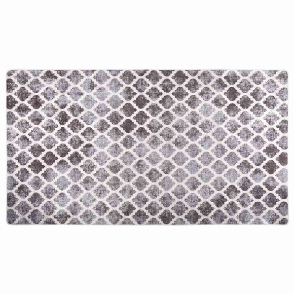 vidaXL Teppich Waschbar 190x300 cm Mehrfarbig Rutschfest
