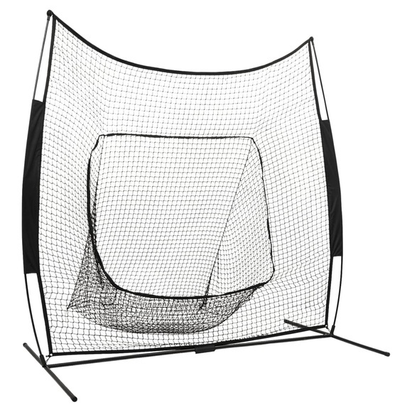 vidaXL Multisport-Übungsnetz Baseball Softball 341x106,5x216 cm Metall