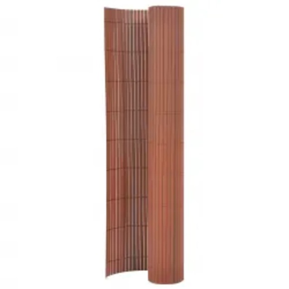 vidaXL Gartenzaun Doppelseitig 110x400 cm Braun
