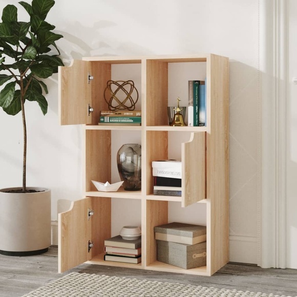 vidaXL Bücherregal Sonoma-Eiche 60x27,5x88 cm Spanplatte