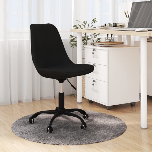 vidaXL Bürostuhl Drehbar Schwarz Stoff