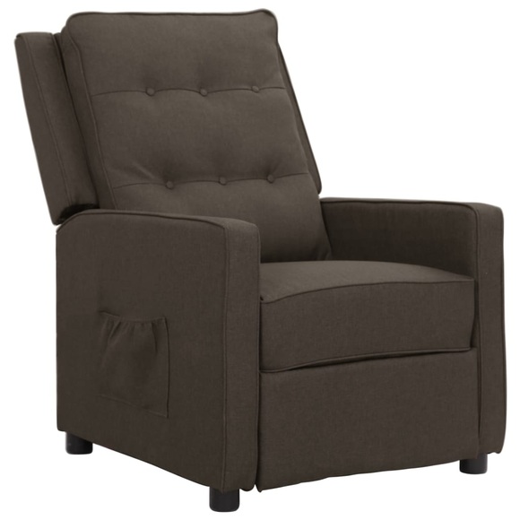vidaXL Relaxsessel Braun Stoff