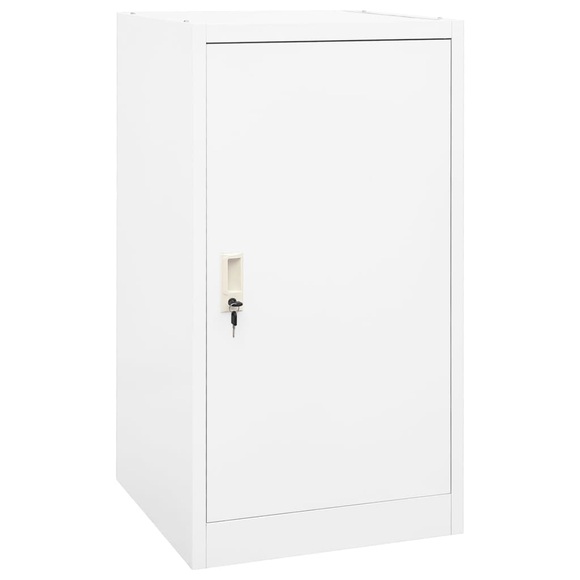vidaXL Sattelschrank Weiß 53x53x105 cm Stahl