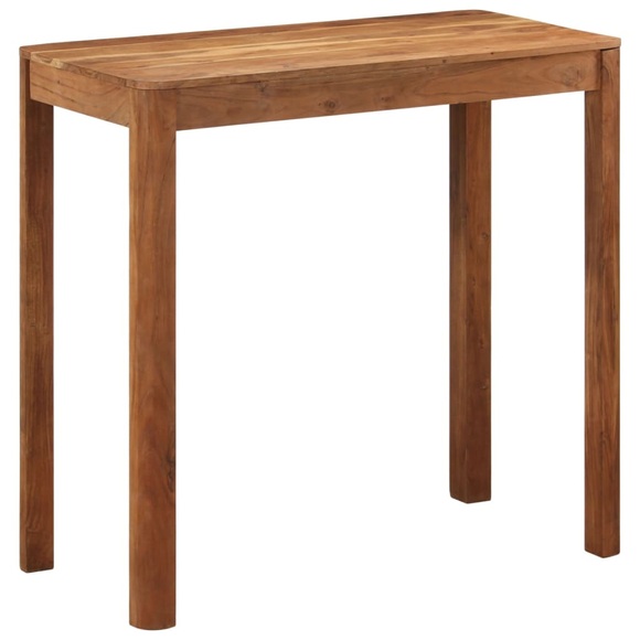vidaXL Bar Tisch Massivholz Akazie mit Sheesham-Finish 110x55x106 cm