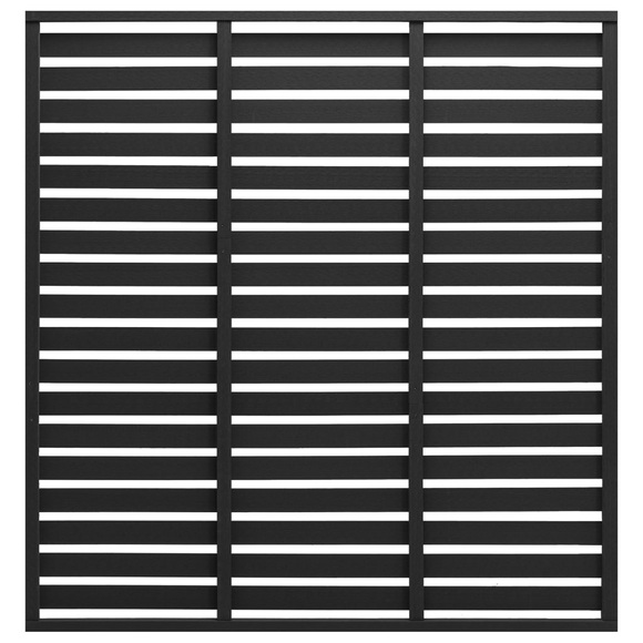 vidaXL Zaunelement WPC 180 x 180 cm Schwarz