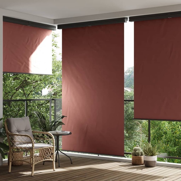 vidaXL Balkon-Seitenmarkise 140x250 cm Braun