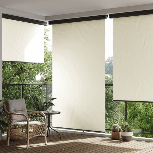 vidaXL Balkon-Seitenmarkise 170x250 cm Creme