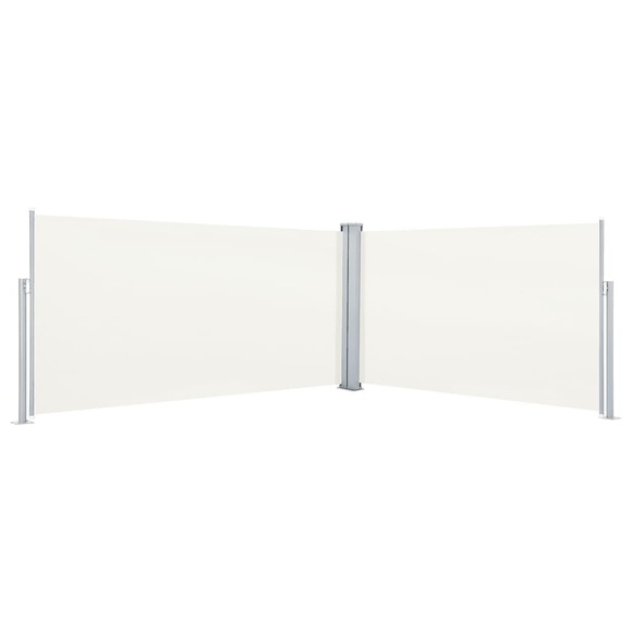 vidaXL Seitenmarkise Ausziehbar Creme 160x600 cm