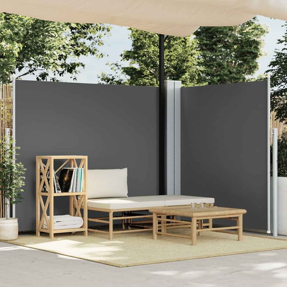vidaXL Seitenmarkise Ausziehbar Anthrazit 180x600 cm
