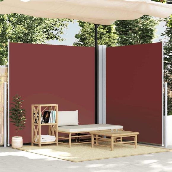 vidaXL Seitenmarkise Ausziehbar Braun 200x600 cm