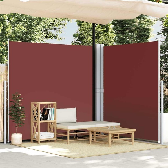 vidaXL Seitenmarkise Ausziehbar Braun 220x600 cm