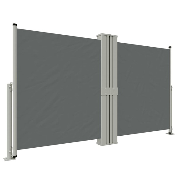 vidaXL Seitenmarkise Ausziehbar Anthrazit 140x1200 cm