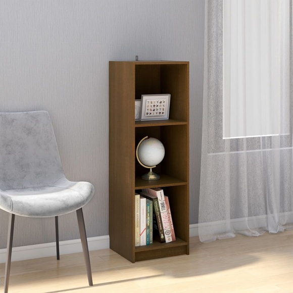 vidaXL Bücherregal/Raumteiler Honigbraun Massivholz Kiefer