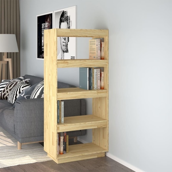 vidaXL Bücherregal/Raumteiler 60x35x135 cm Massivholz Kiefer