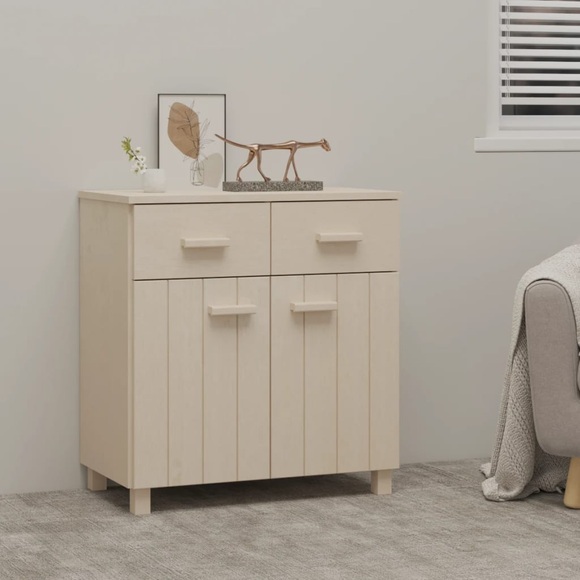 vidaXL Sideboard HAMAR Honigbraun 79x40x80 cm Massivholz Kiefer