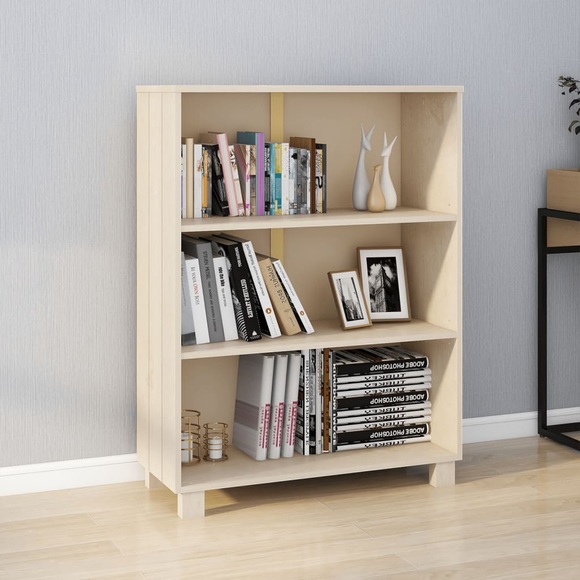 vidaXL Bücherregal Honigbraun 85x35x112 cm Massivholz Kiefer