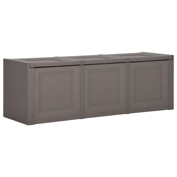 vidaXL Kissenbox Grau 125x40x42 cm 130 L