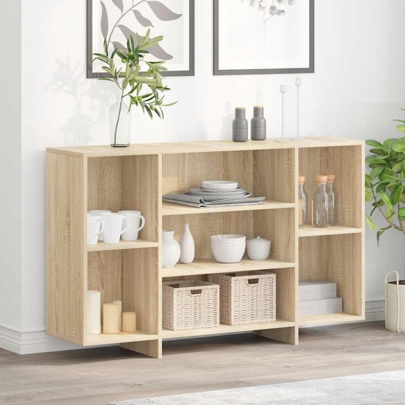 vidaXL Sideboard Sonoma-Eiche 120x30x75 cm Holzwerkstoff