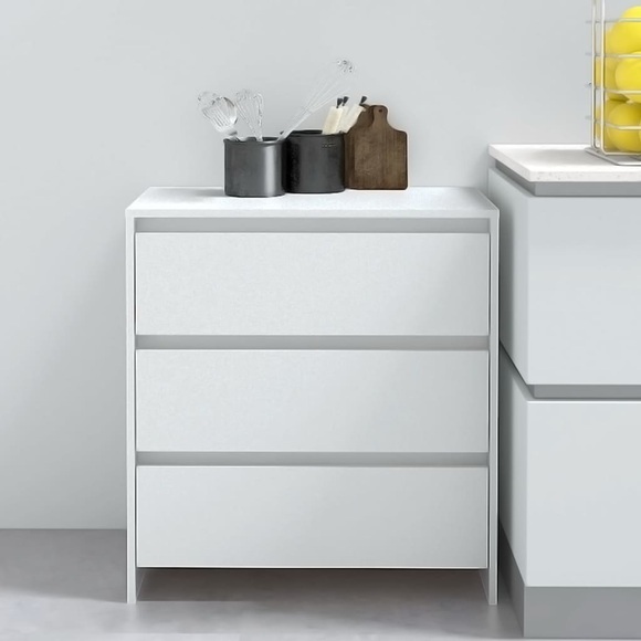 vidaXL Sideboard Weiß 70x41x75 cm Holzwerkstoff