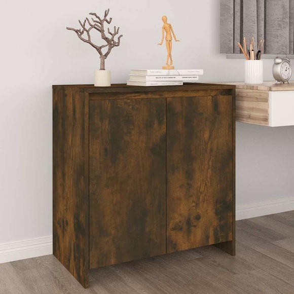 vidaXL Sideboard Räuchereiche 70x41x75 cm Holzwerkstoff