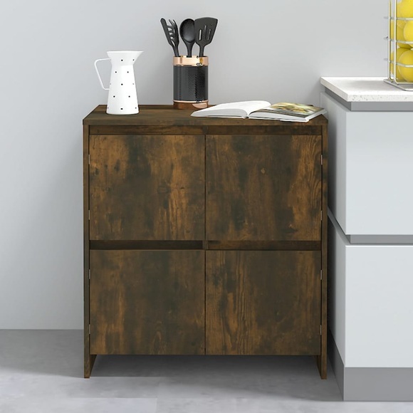 vidaXL Sideboard Räuchereiche 70x41x75 cm Holzwerkstoff