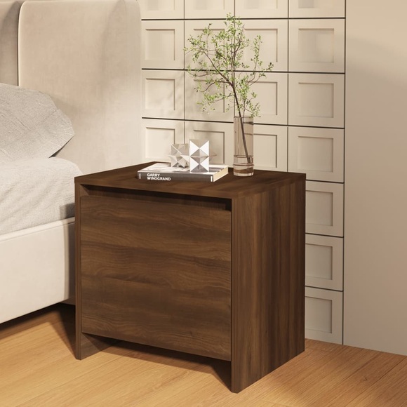 vidaXL Nachttisch Braun Eiche 45x34x44,5cm Holzwerkstoff