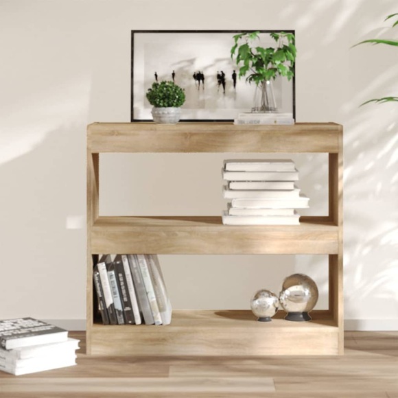 vidaXL Bücherregal/Raumteiler Sonoma-Eiche 80x30x72 cm