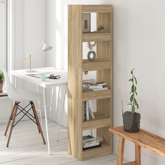 vidaXL Bücherregal/Raumteiler Sonoma-Eiche 40x30x166 cm