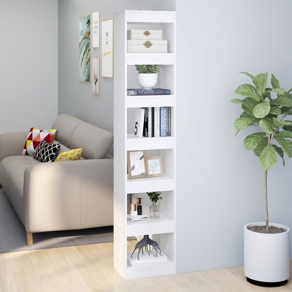 vidaXL Bücherregal/Raumteiler Weiß 40x30x198 cm