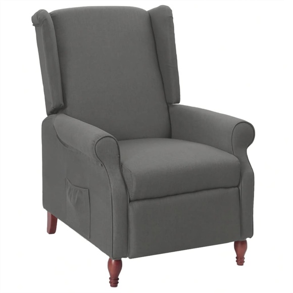 vidaXL Relaxsessel Hellgrau Stoff