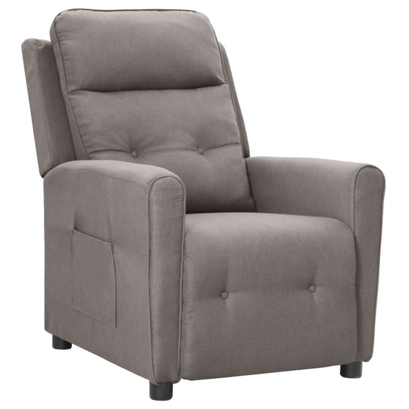 vidaXL Relaxsessel Taupe Stoff