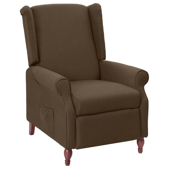 vidaXL Relaxsessel Braun Stoff