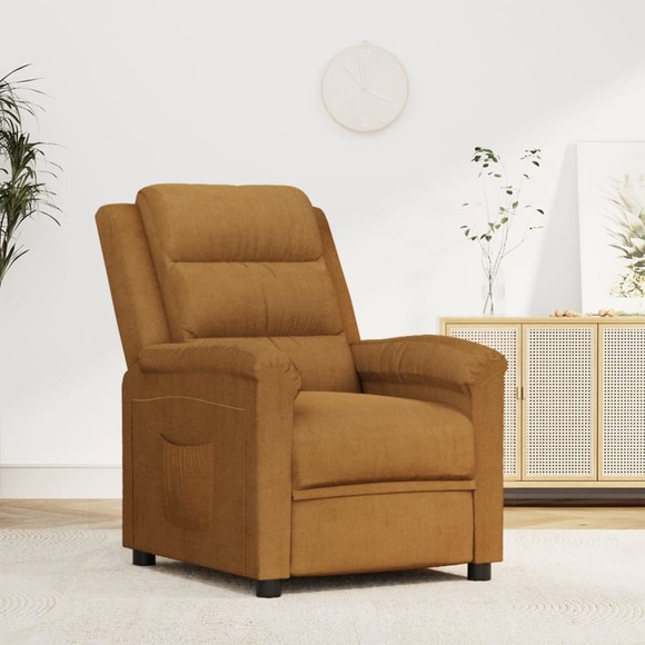 vidaXL Relaxsessel Braun Samt