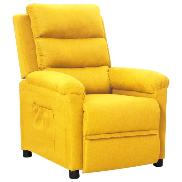 vidaXL Relaxsessel Gelb Stoff