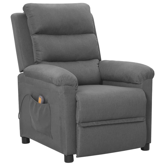 vidaXL Massagesessel Hellgrau Stoff