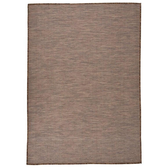vidaXL Outdoor-Teppich Flachgewebe 160x230 cm Braun