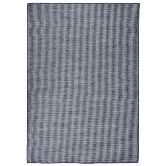 vidaXL Outdoor-Teppich Flachgewebe 160x230 cm Blau