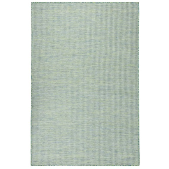 vidaXL Outdoor-Teppich Flachgewebe 120x170 cm Türkis