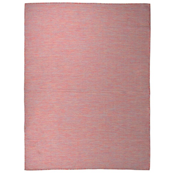 vidaXL Outdoor-Teppich Flachgewebe 120x170 cm Rot