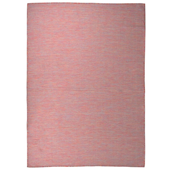 vidaXL Outdoor-Teppich Flachgewebe 200x280 cm Rot
