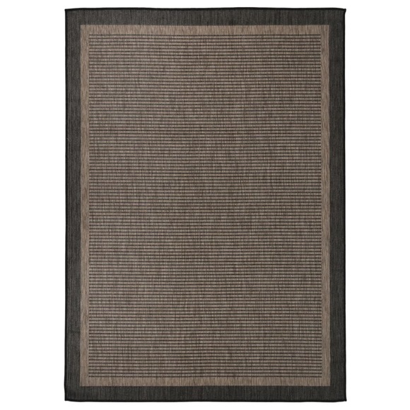 vidaXL Outdoor-Teppich Flachgewebe 120x170 cm Dunkelbraun