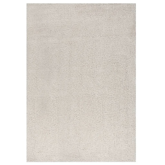vidaXL Teppich Shaggy Hochflor Creme 140x200 cm