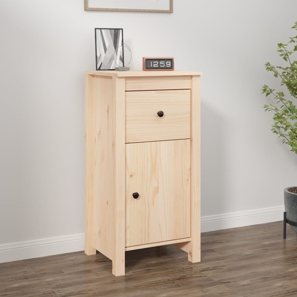 vidaXL Sideboard 40x35x80 cm Massivholz Kiefer