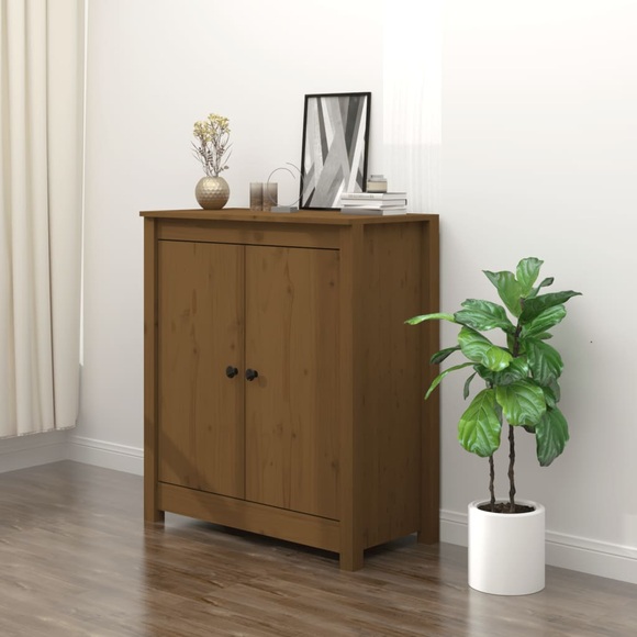 vidaXL Sideboard Honigbraun 70x35x80 cm Massivholz Kiefer