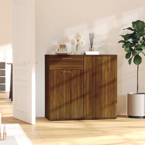 vidaXL Sideboard Braun Eichen-Optik 80x36x75 cm Holzwerkstoff