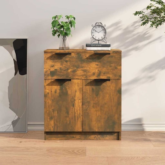 vidaXL Sideboard Räuchereiche 60x30x70 cm Holzwerkstoff