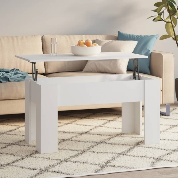 vidaXL Couchtisch Weiß 101x49x52 cm Holzwerkstoff