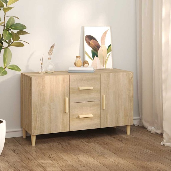 vidaXL Sideboard Sonoma-Eiche 100x36x60 cm Holzwerkstoff
